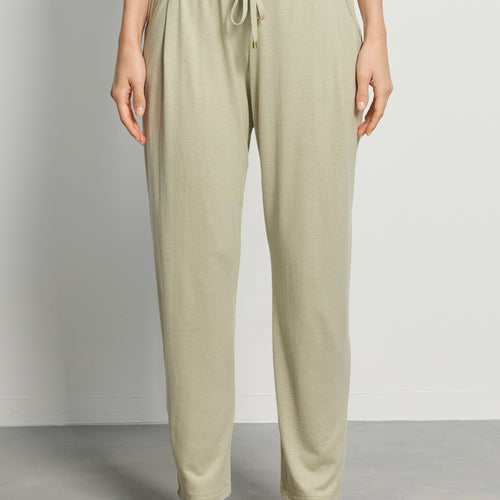 Sleep And Lounge Cotton Blend Lounge Pants | Moss Green 79320-2720