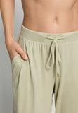 Sleep And Lounge Cotton Blend Lounge Pants | Moss Green 79320-2720