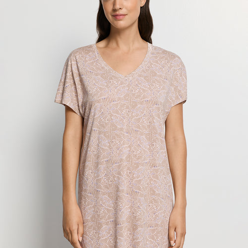 Sleep And Lounge S/Slv Gown | Abstract Butterflies 79321-2390