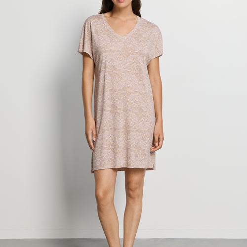 Sleep And Lounge S/Slv Gown | Abstract Butterflies 79321-2390