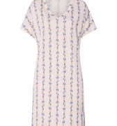 Sleep And Lounge S/Slv Gown | Feminine Stripe 79321-2391