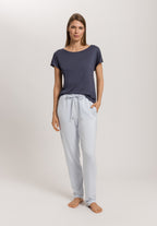 Sleep And Lounge Short Sleeve Shirt | Smoky Blue 79391-1534