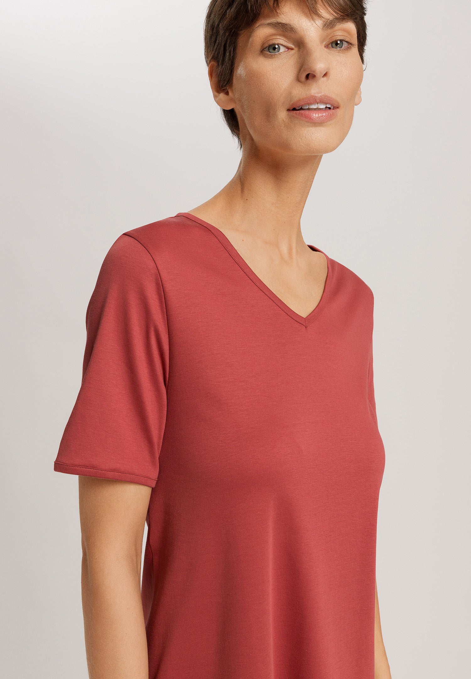 Cleo S/Slv Nightdress 90cm | Marsala 79535-2400