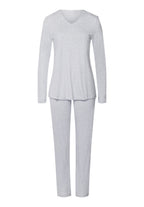Mira L/Slv Pajama | Cloud Melange 79632-2991
