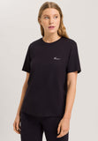 Natural Shirt Cotton Embroidered Logo T-Shirt | Black 78806-019