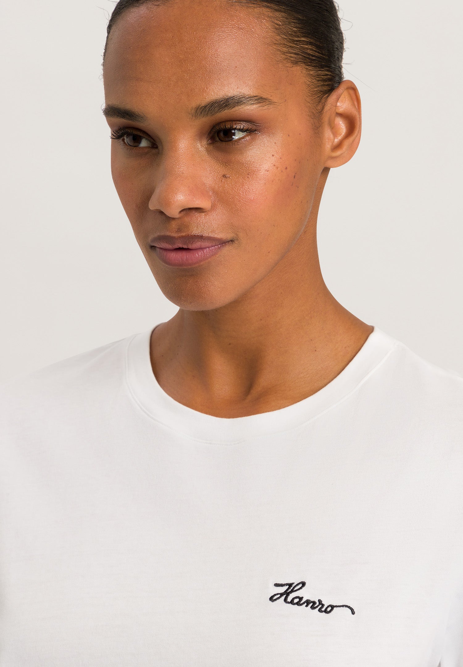 Natural Shirt Cotton Embroidered Logo T-Shirt | White 78806-101