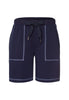 Natural Living Organic Cotton Drawsting Shorts | Deep Navy 78464-1610