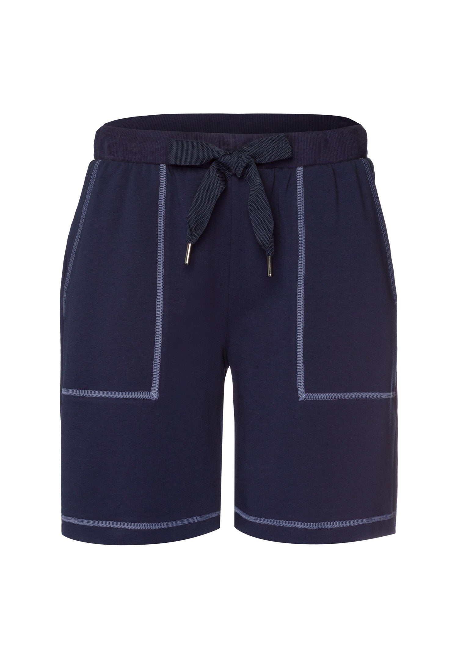 Natural Living Organic Cotton Drawsting Shorts | Deep Navy 78464-1610