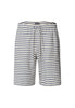 Loungy Summer Organic Cotton Drawsting Shorts | Deep Breeze Stripe 75784-3026