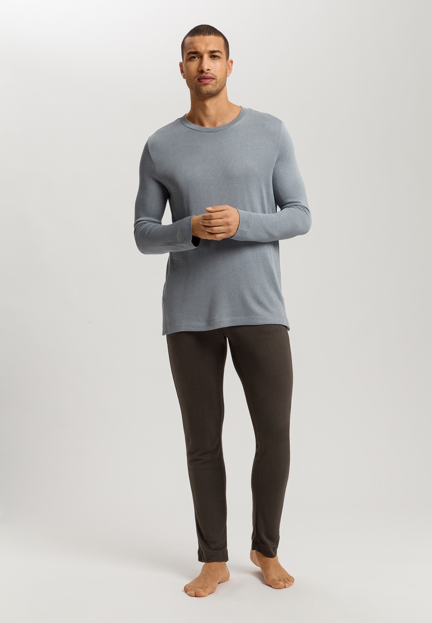 Woolen Comfort Tencel™ And Cashmere Top | Cliff Grey 75875-2680