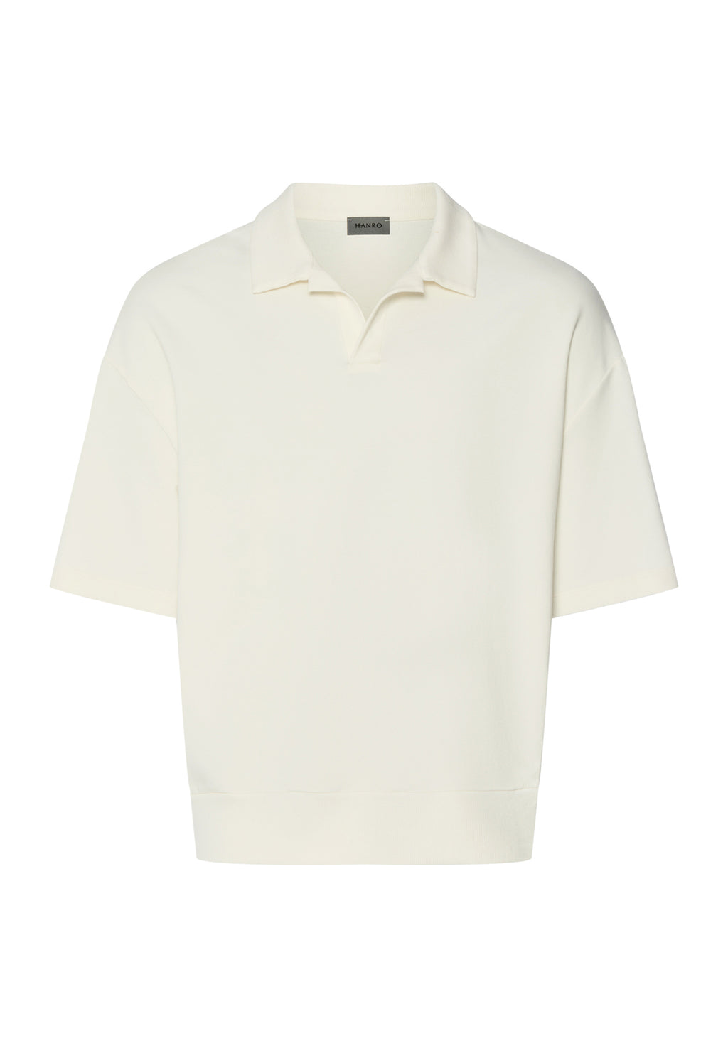 Natural Living M Organic Cotton Collar Sweatshirt | Misty White 75776-2123
