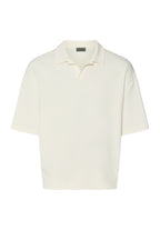 Natural Living M Organic Cotton Collar Sweatshirt | Misty White 75776-2123