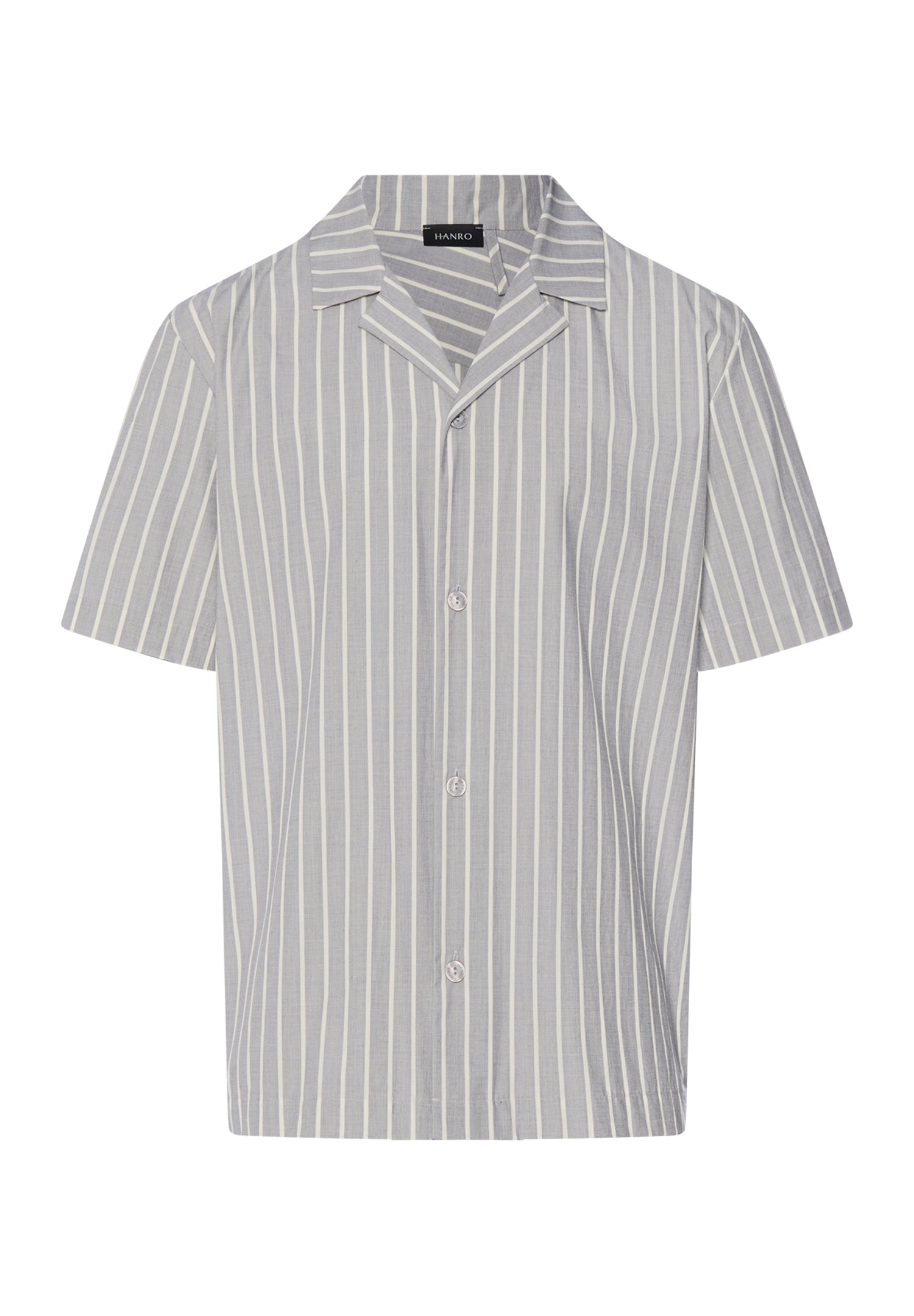 Night And Day Cotton Button Front Collared Shirt | Denim Stripe 75754-3108