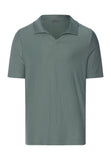 Travelwear Organic Cotton Collared Top | Studio Green 75865-2739