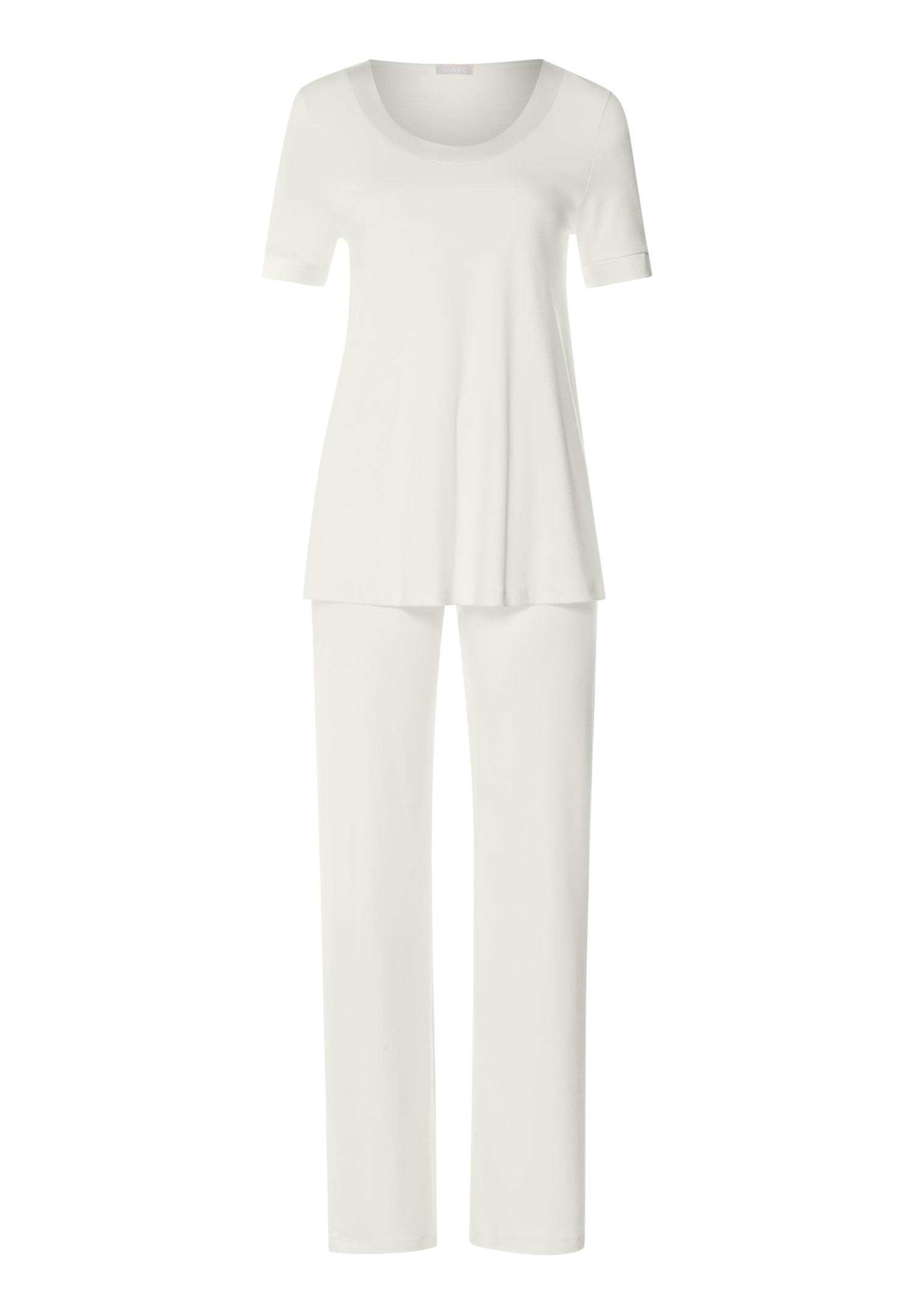 Anilla Cotton Silk Pajama Set | Misty White 74817-2123