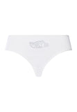 Belen Embroidered Cotton High Cut Briefs | White 70814-101