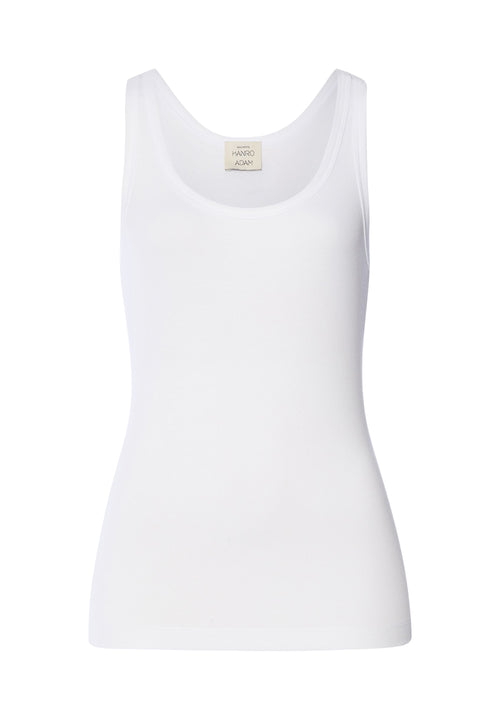 Charlotte Adam x HANRO Cotton Blend Tank Top | White 74717-101