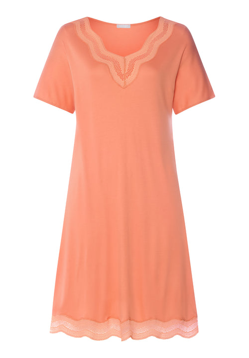Cira Scalloped Lace TENCEL™ Nightgown | Light Carnelian 74742-2288