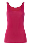 Cotton Seamless Round Neck Cotton Tank Top | Light Sangria 71604-2465