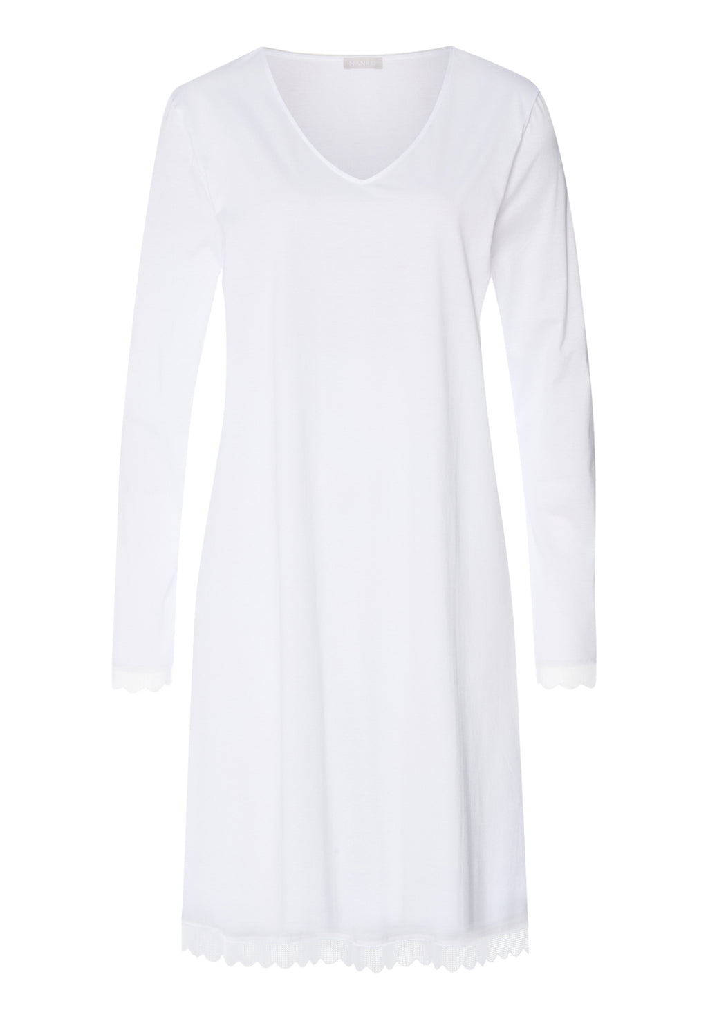 Inaya Scalloped Lace Cotton Nightgown | White 74737-101