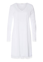 Inaya Scalloped Lace Cotton Nightgown | White 74737-101