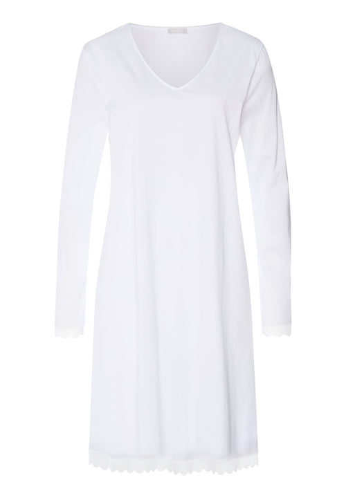 Inaya Scalloped Lace Cotton Nightgown | White 74737-101