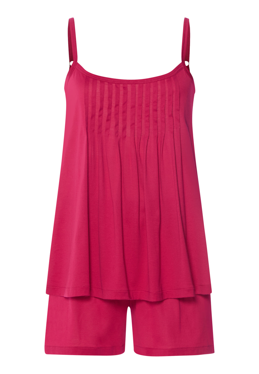 Juliet Pleated Cotton Pajama Set | Light Sangria 77705-2465