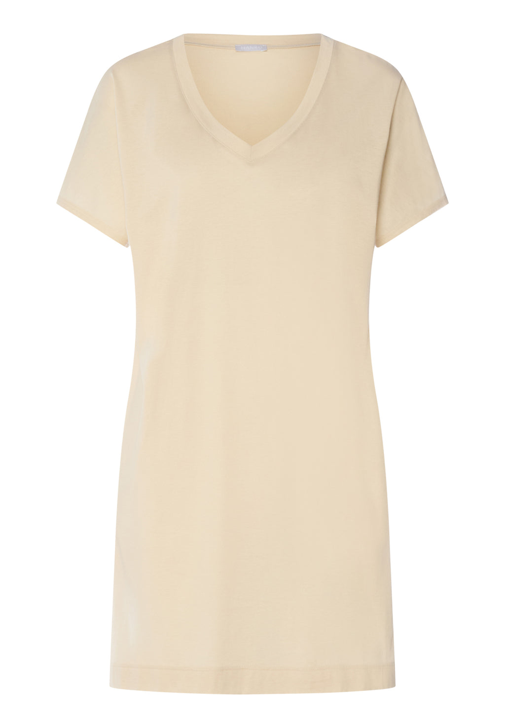 Laura Cotton Blend V-Neck Bigshirt | Oyster Gray 77111-2671
