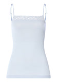 Moments Lace Trim Cotton Camisole | Blue Dove 71484-2581