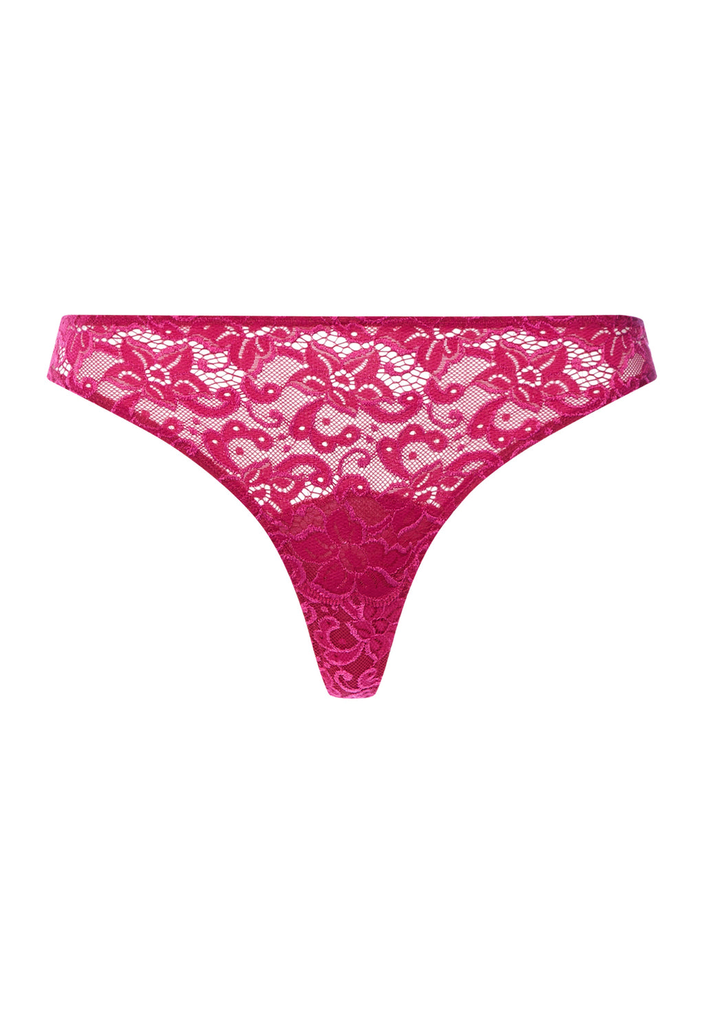 Luxury Moments Lace Thong | Light Sangria 71507-2465