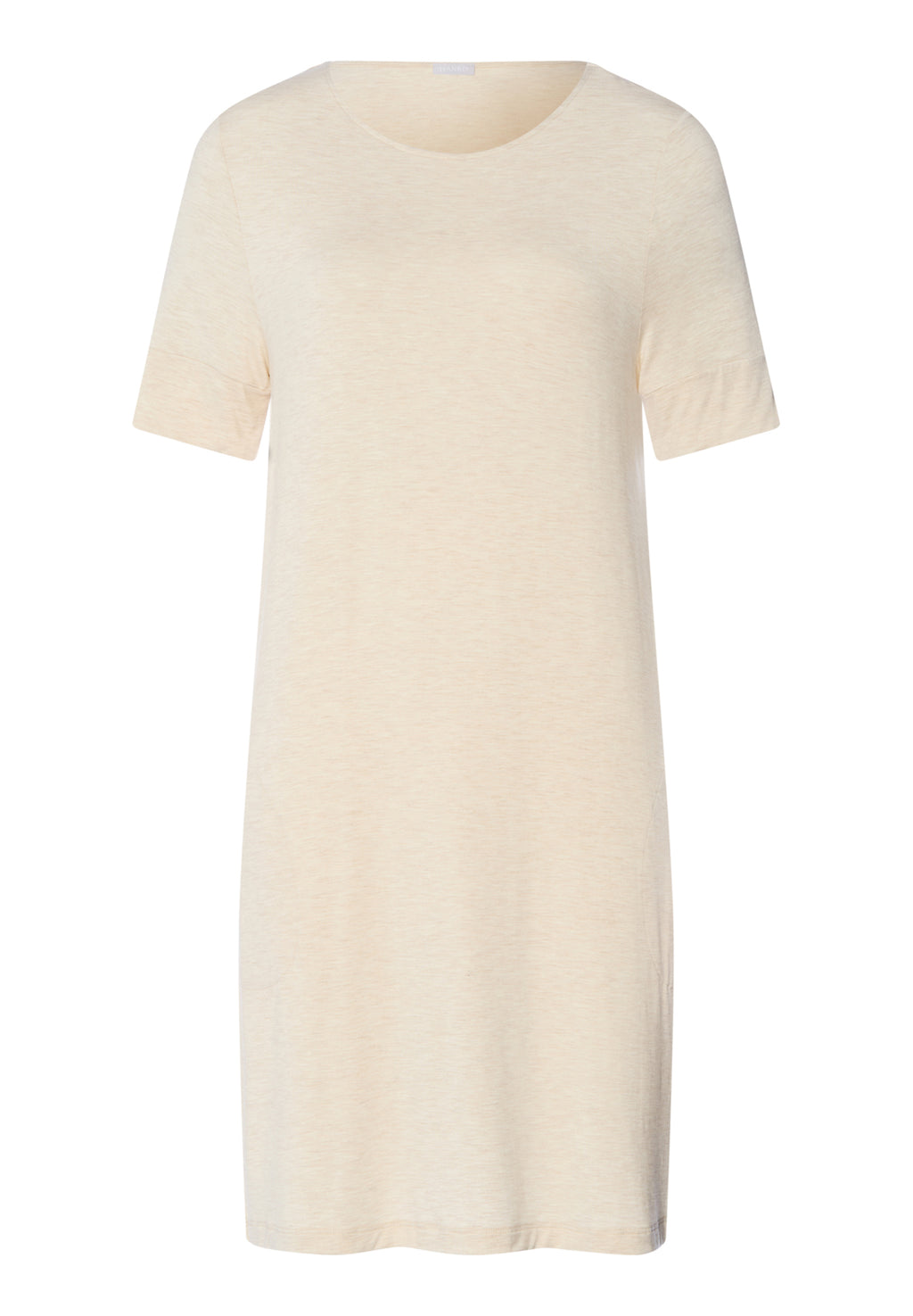 Natural Elegance Soft Round Neck Nightgown | Summer Sand Melange 74949-3080