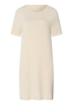Natural Elegance Soft Round Neck Nightgown | Summer Sand Melange 74949-3080