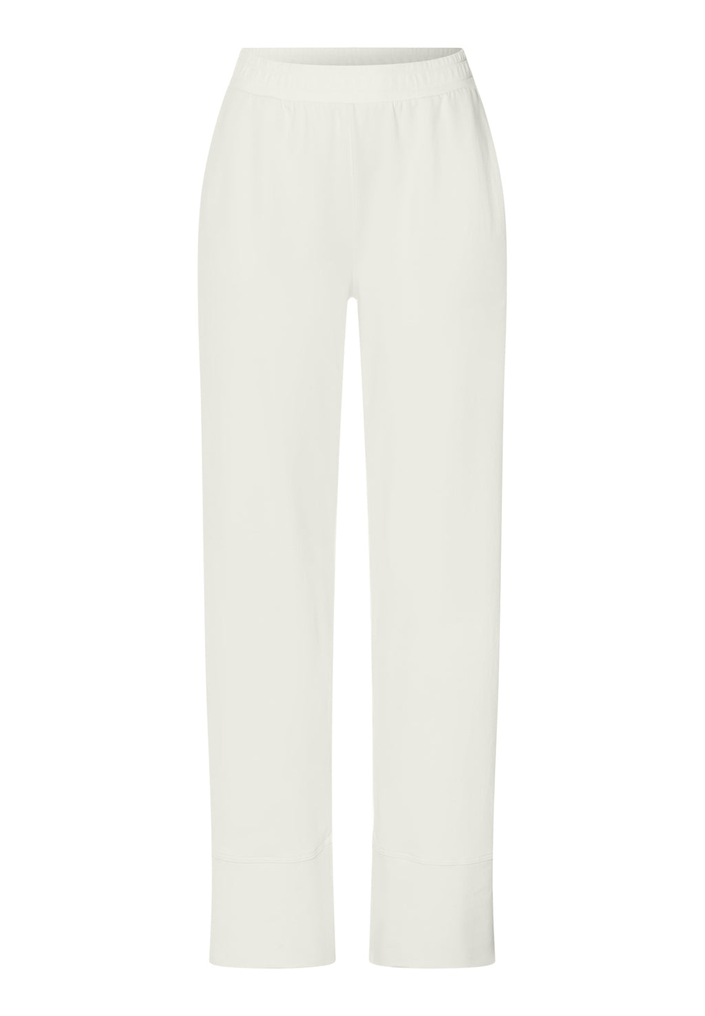 Natural Living W Organic Cotton Cropped Pants | Misty White 78898-2123
