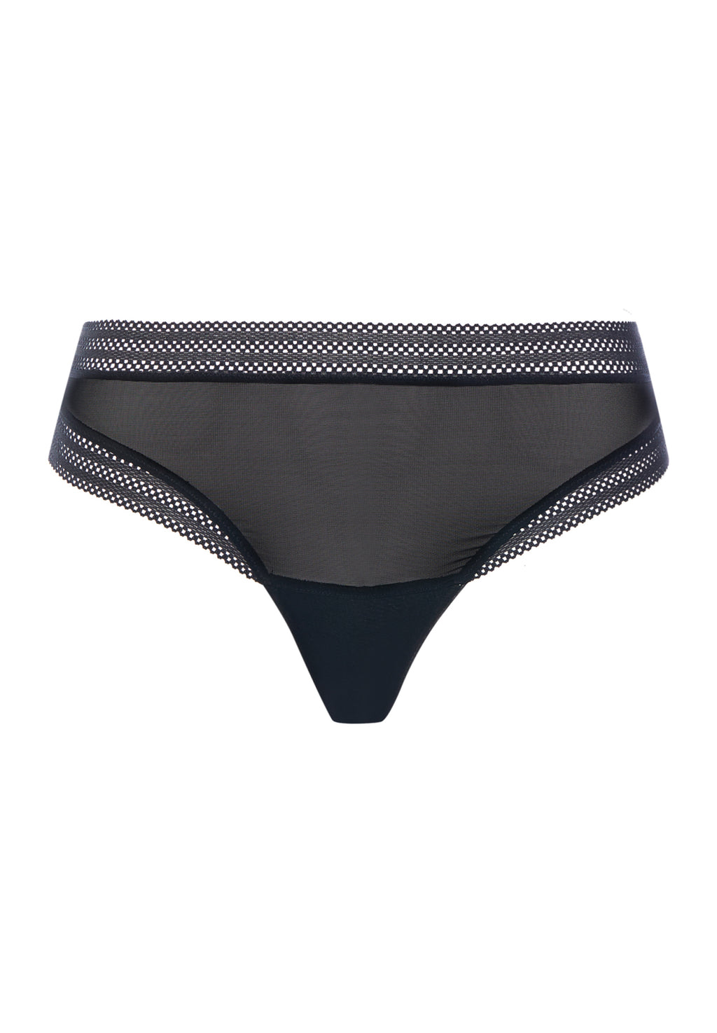 Orea Semi-Sheer Brazilian Panties | Black 70809-019