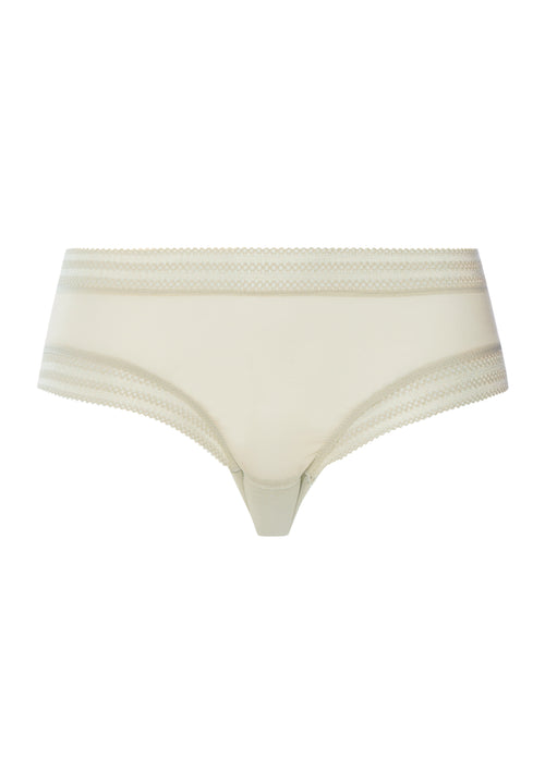 Orea Semi-Sheer High Cut Briefs | Olive Stem 70810-2661