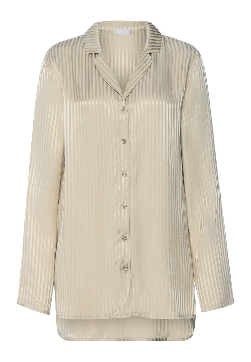 Sleep And Lounge Jacquard Stripe Shirt | Olive Stem 74857-2661
