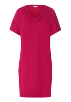 Sleep And Lounge V-Neck Cotton And TENCEL™ Nightgown | Light Sangria 74855-2465