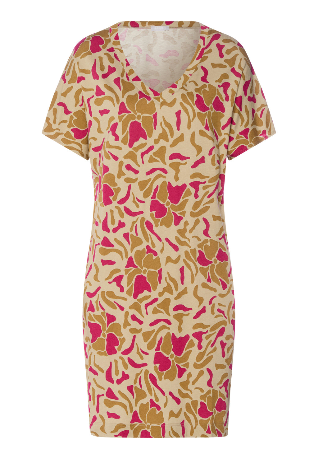 Sleep And Lounge V-Neck Cotton And TENCEL™ Nightgown | Illustrated Petals 74855-3073