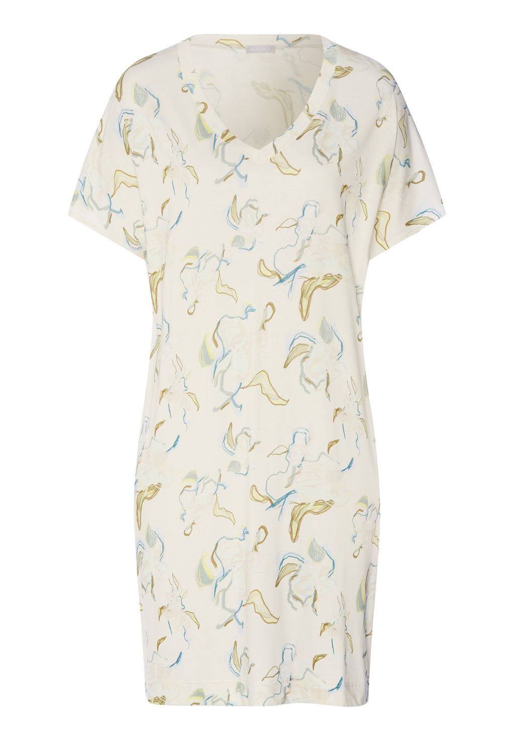 Sleep And Lounge V-Neck Cotton And TENCEL™ Nightgown | Flowing Paint 74855-3074