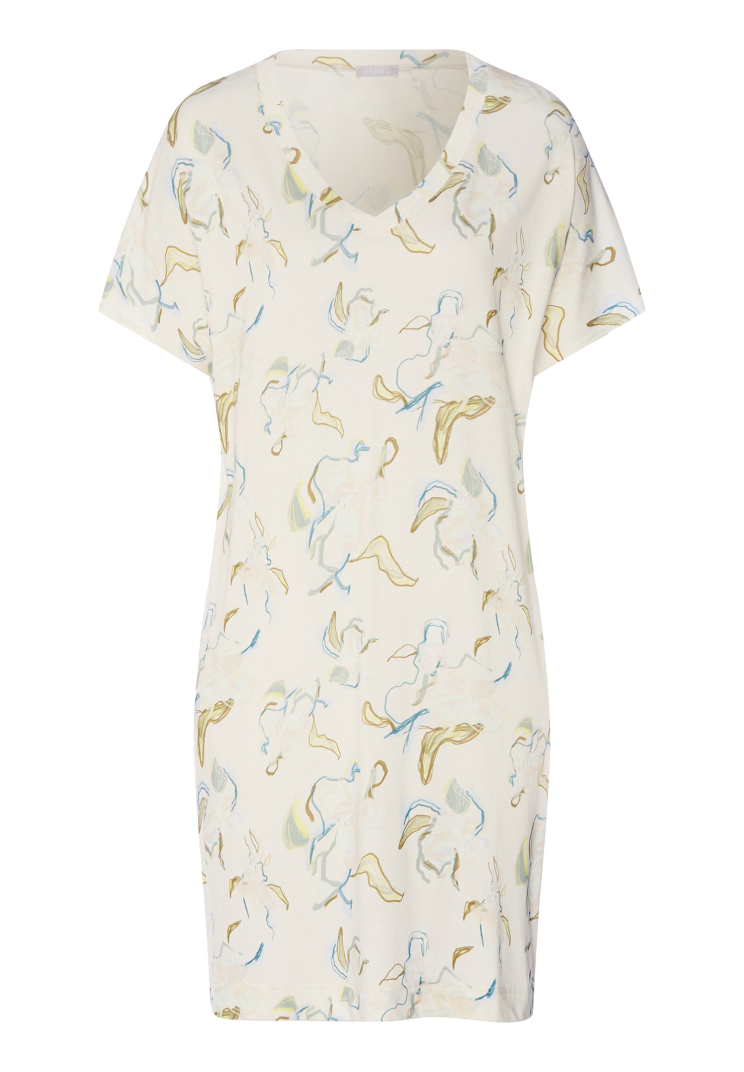 Sleep And Lounge V-Neck Cotton And TENCEL™ Nightgown | Flowing Paint 74855-3074