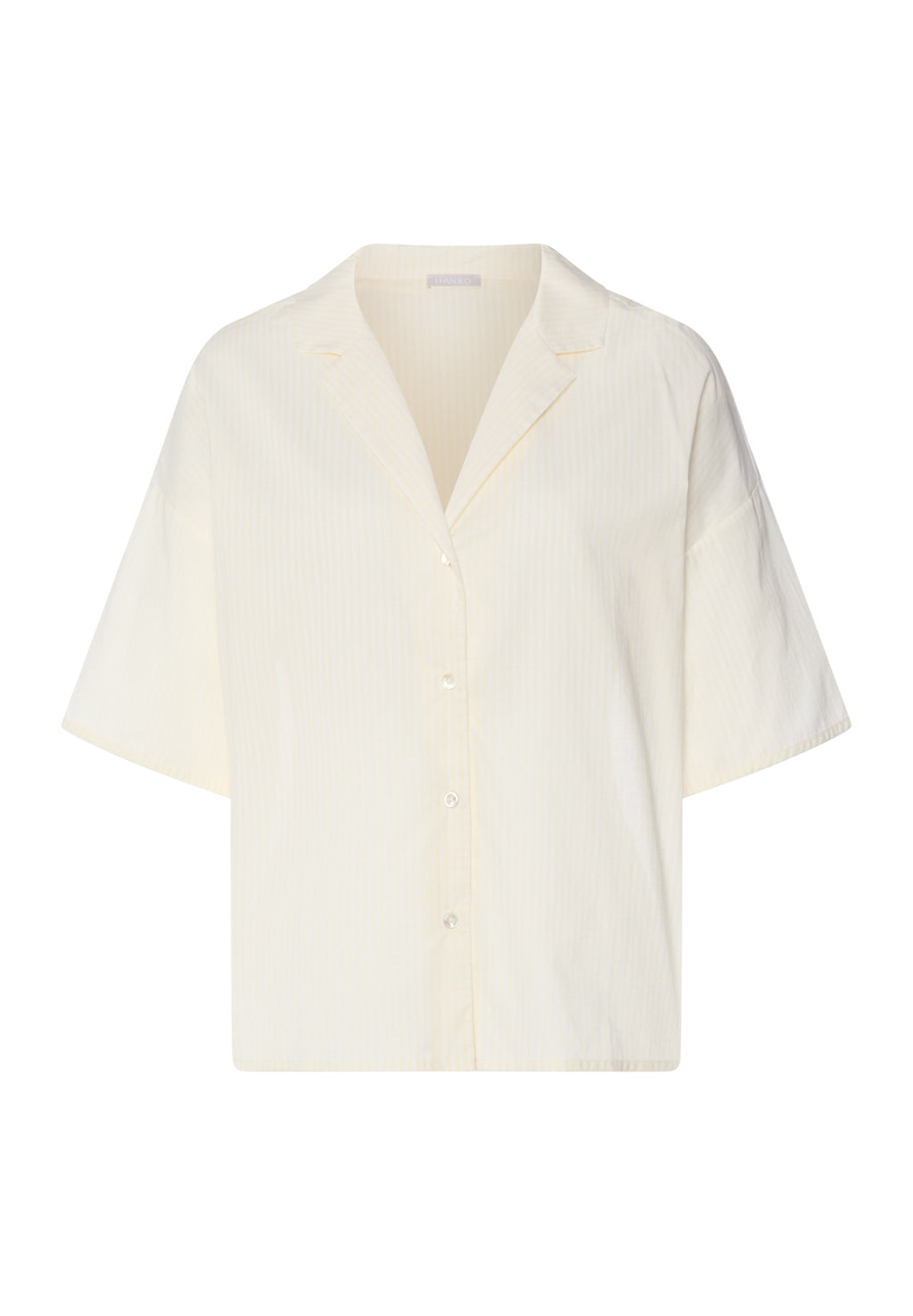 Light yellow blouse on a white background