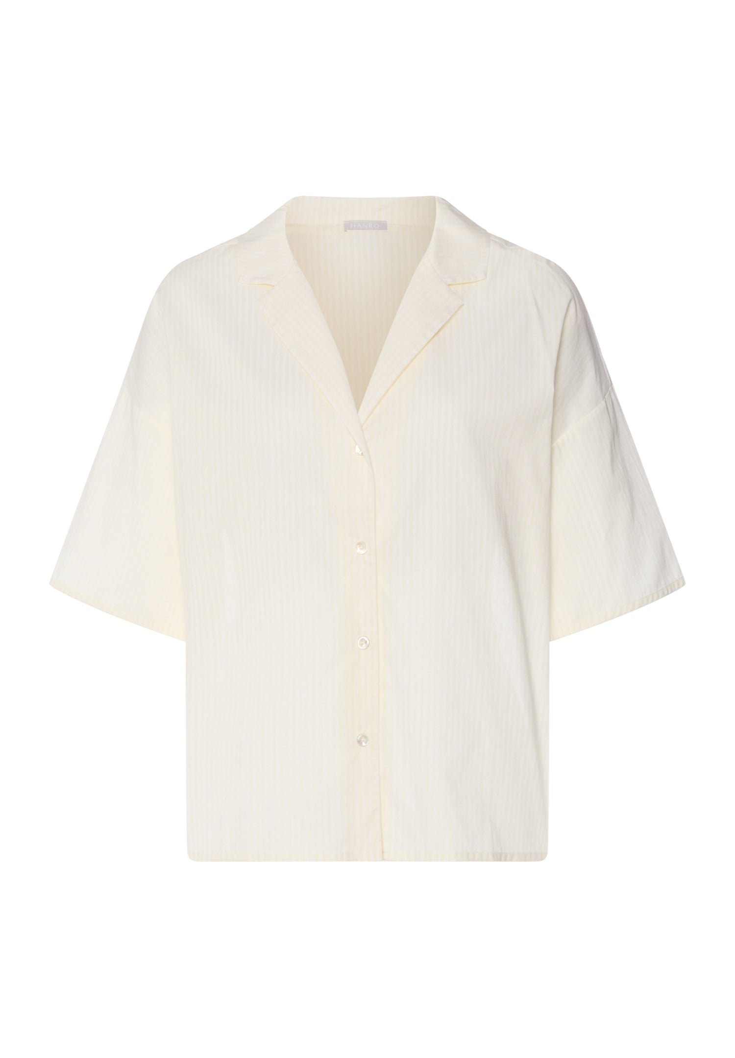 Light yellow blouse on a white background