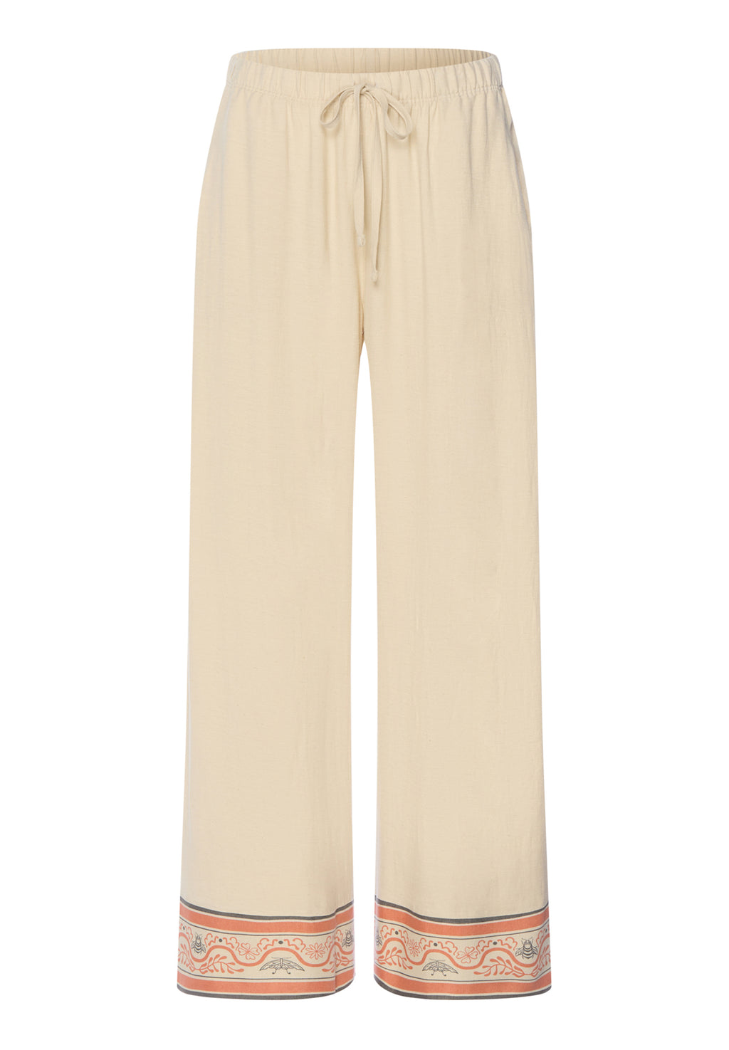 Urban Casuals Linen Blend Woven Cropped Pant | Oyster Gray 78914-2671