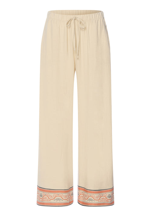 Urban Casuals Linen Blend Woven Cropped Pant | Oyster Gray 78914-2671