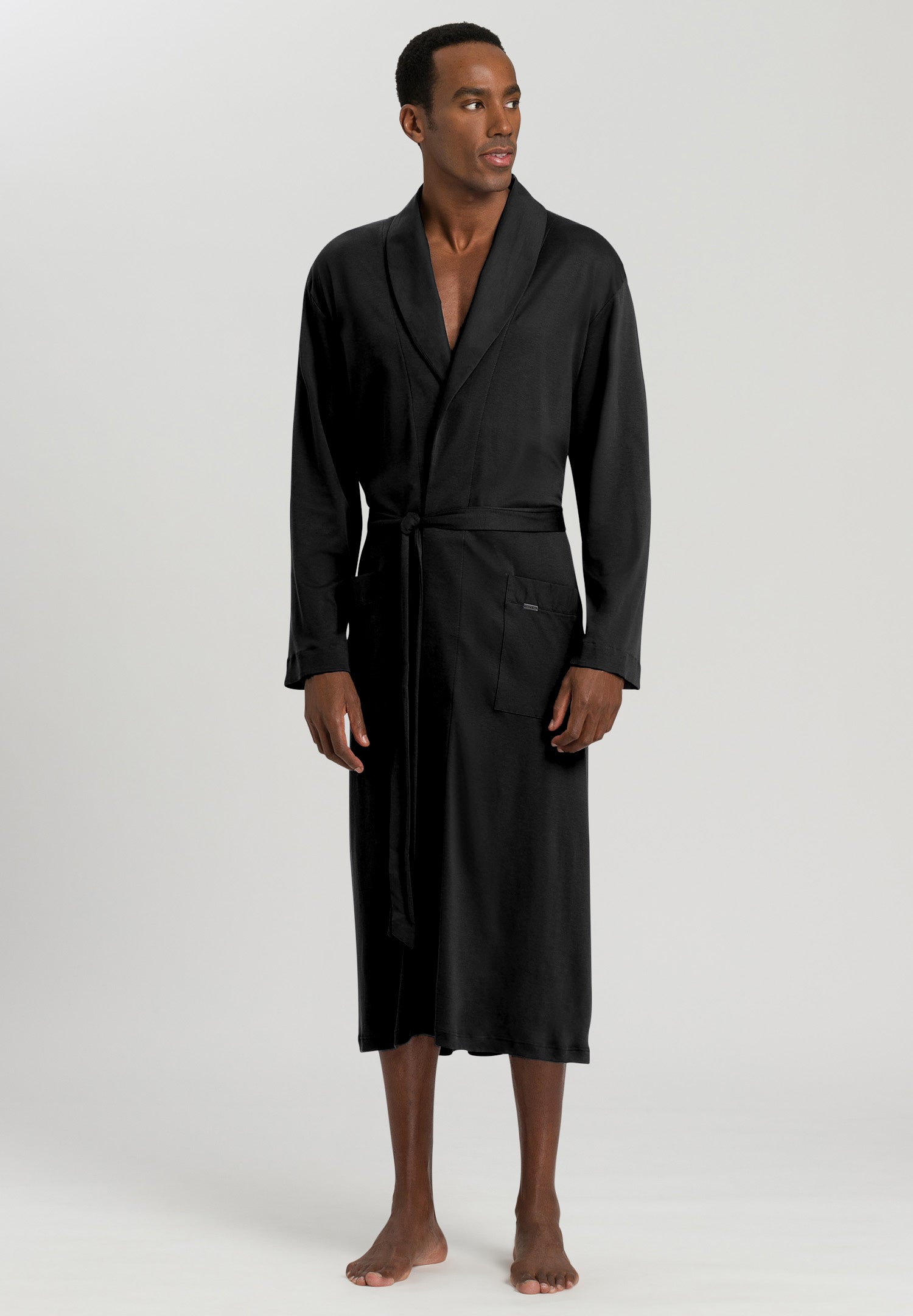 Night And Day Cotton Shawl Collar Robe | Black 75438-019