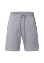Natural Living Organic Cotton Drawstring Shorts | Grey Melange 75772-3014