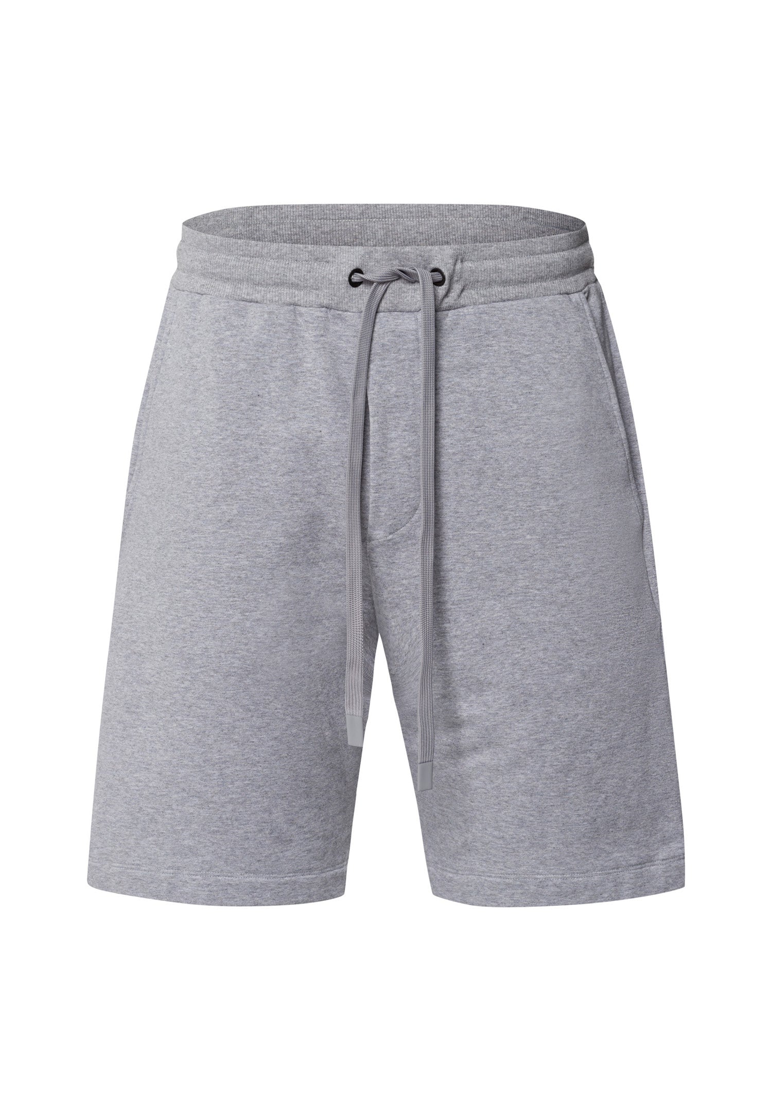 Natural Living Organic Cotton Drawstring Shorts | Grey Melange 75772-3014