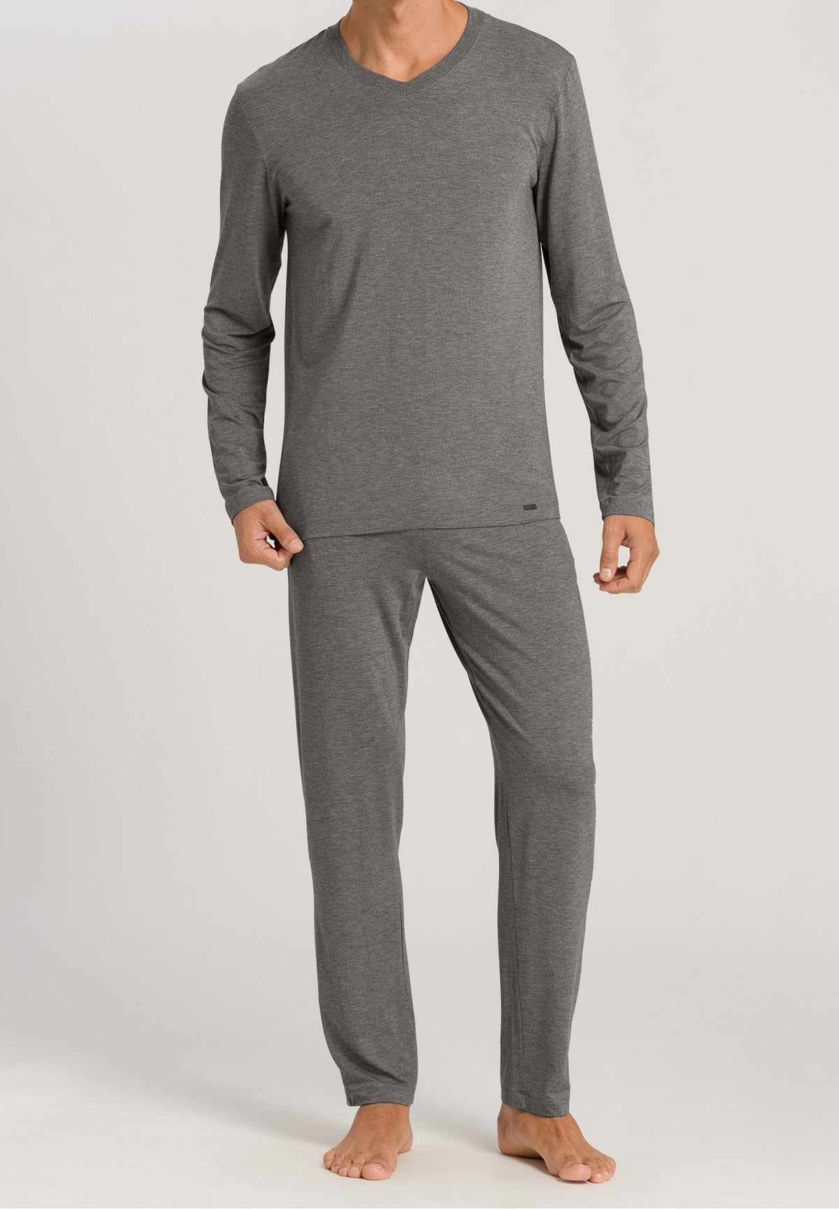 Casuals V-Neck Top | Stone Melange 75036-1945