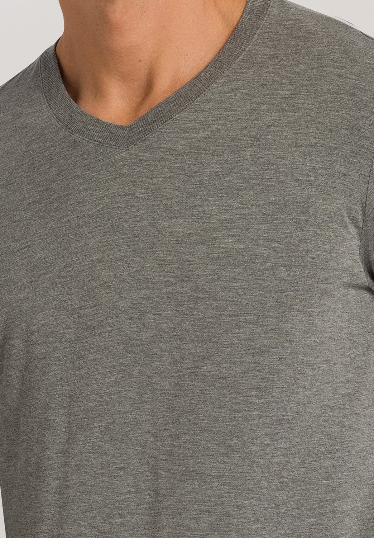 Casuals V-Neck Top | Stone Melange 75036-1945
