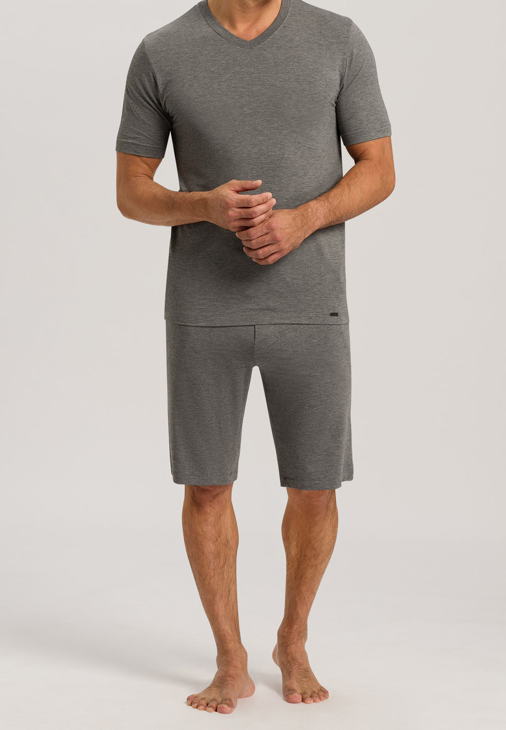 Casuals Drawstring Shorts | Stone Melange 75039-1945